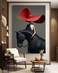 Scarlet Equestrian Elegance