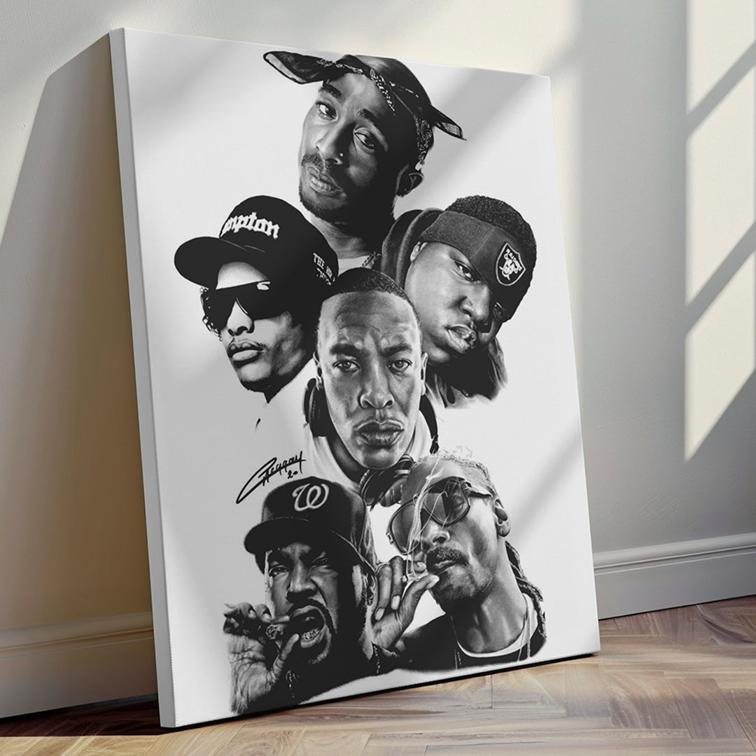 Hip Hop Legends canvas wall art