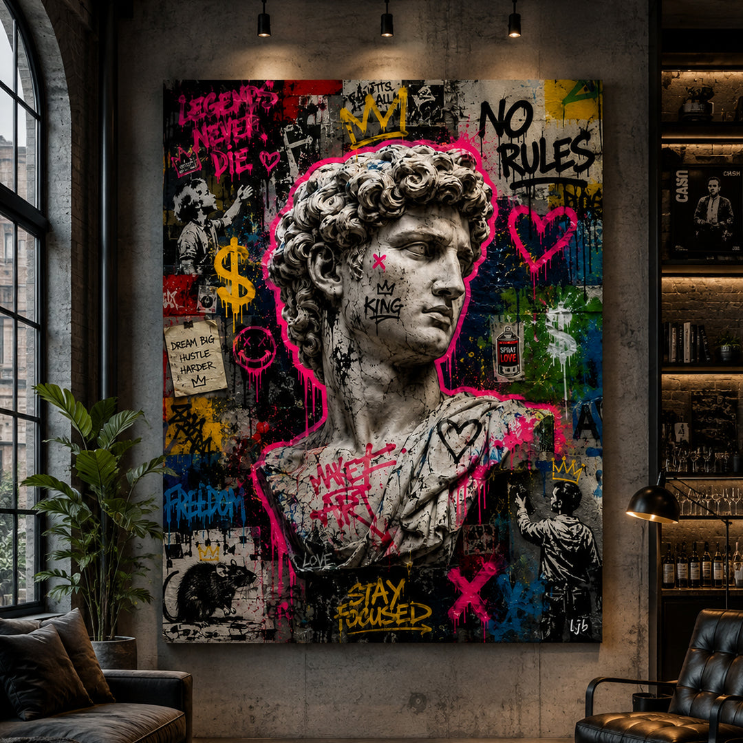 David Street King canvas wall art
