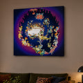 Midnight Mushroom World canvas wall art