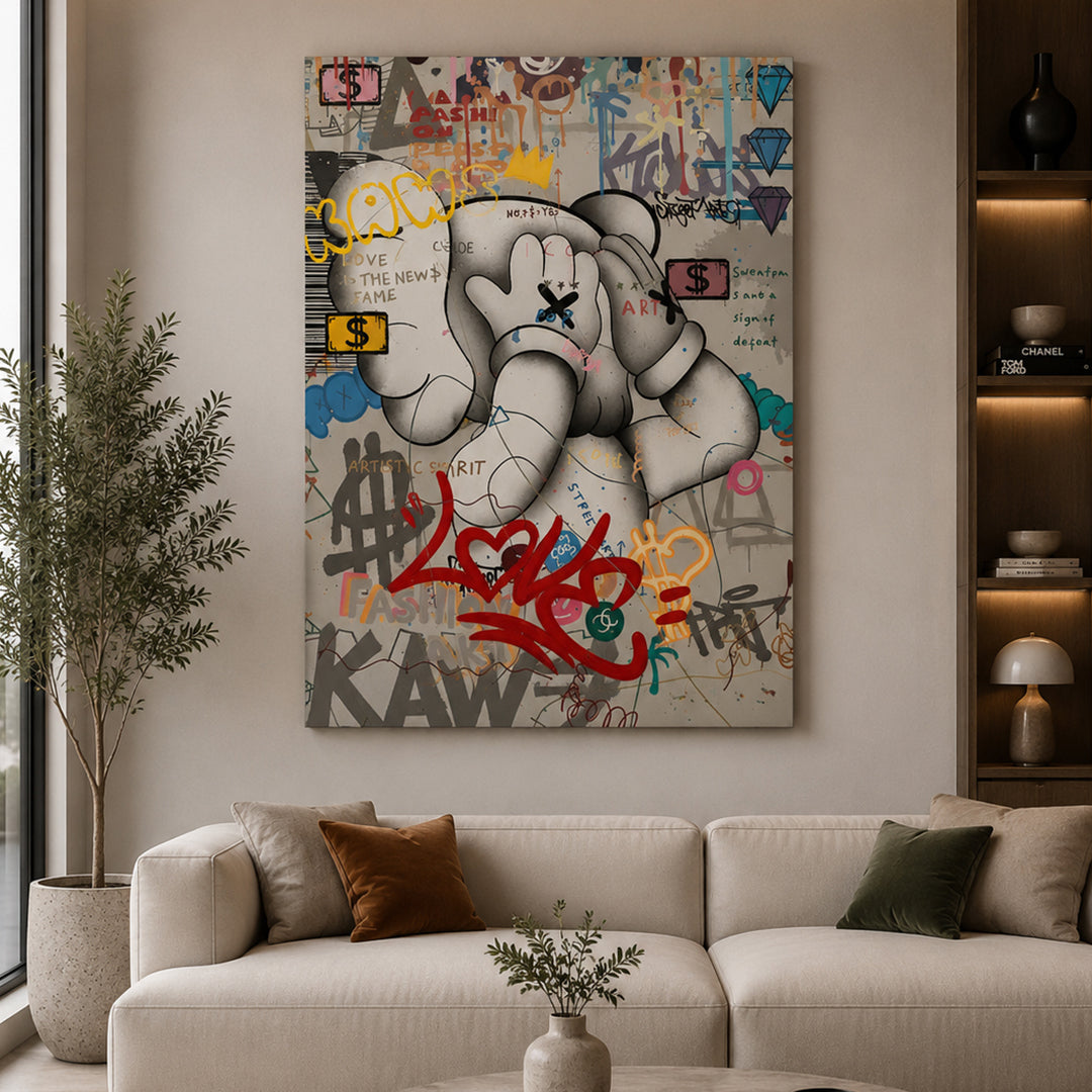 Urban Companion Grey canvas wall art