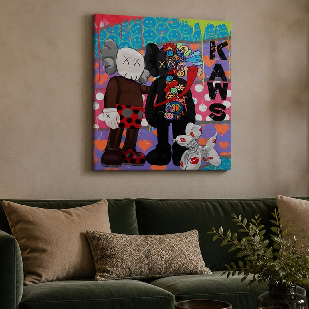 Companion Pop Kiss canvas wall art