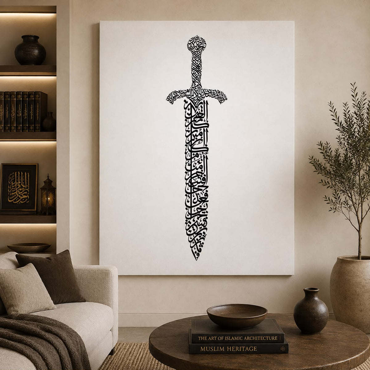 Sword of Calligraphy canvas wall art