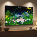 Moonlit Garden Muse canvas wall art