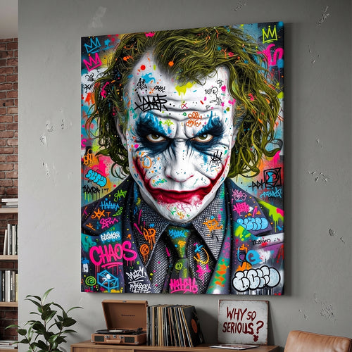 Chaos Joker canvas wall art