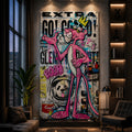 Pink Panther Street King canvas wall art