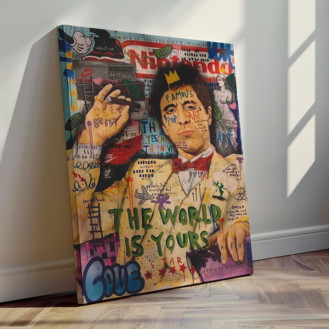 The World Is Yours canvas wall art