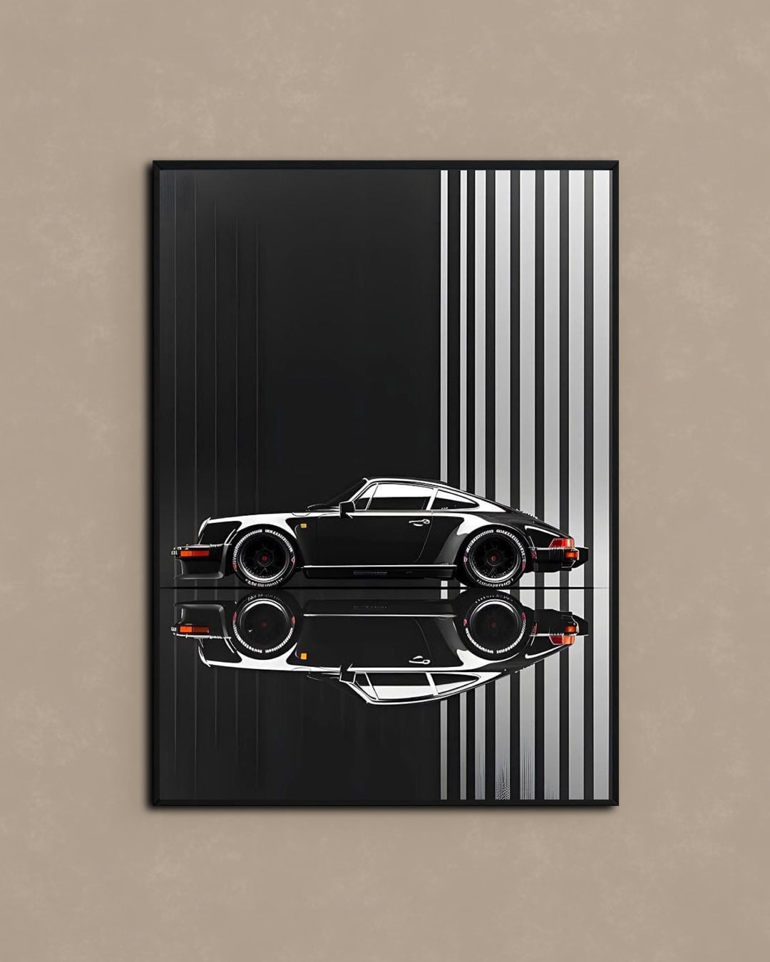Classic Porsche Reflection Framed Wall Art