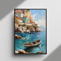 Mediterranean Coastal Escape framed wall art