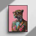 Dapper Leopard framed wall art