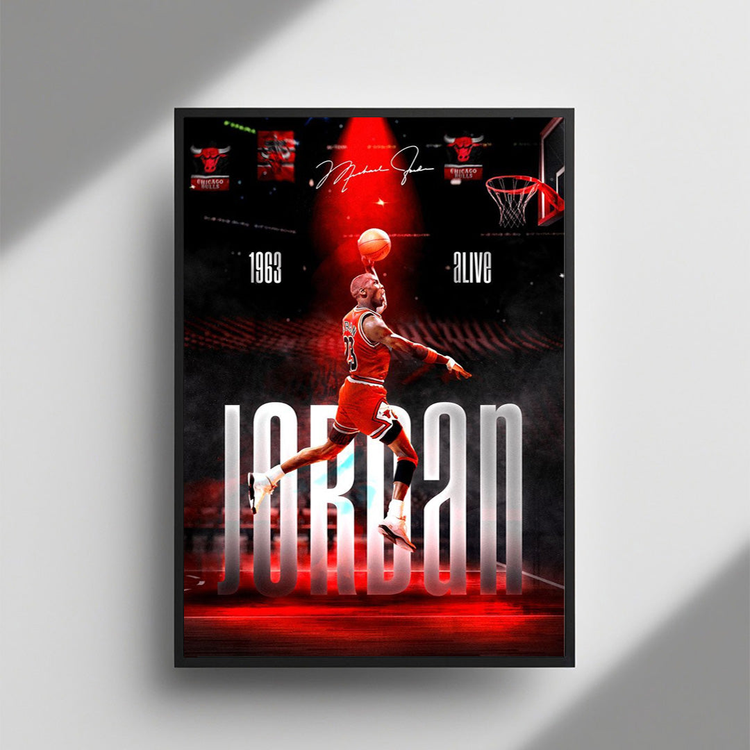 Michael Jordan Flight framed wall art
