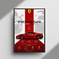 Ferrari 488 Pista framed wall art