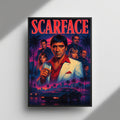 Scarface Neon Nights framed wall art