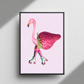 Roller Flamingo framed wall art