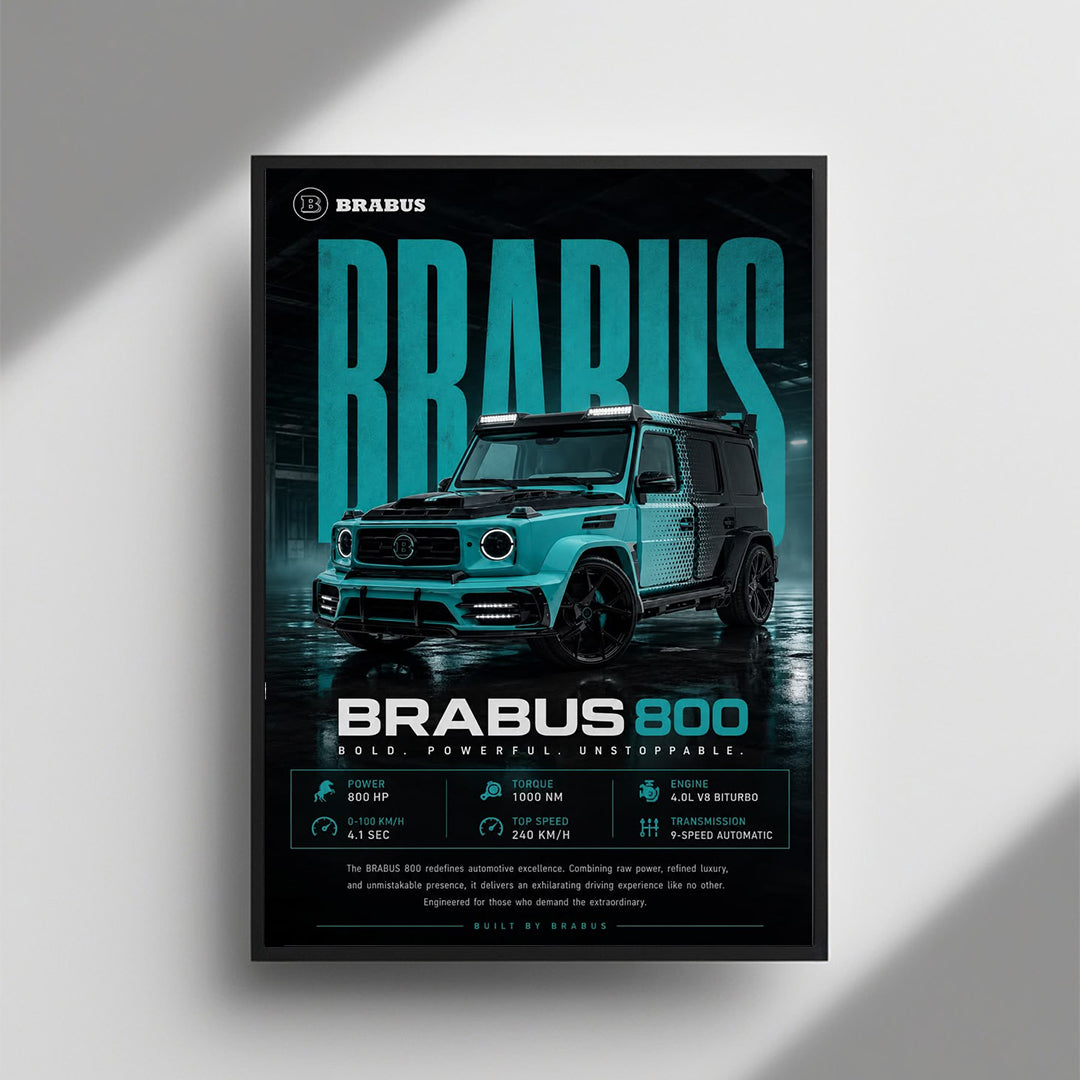 Brabus 800 framed wall art