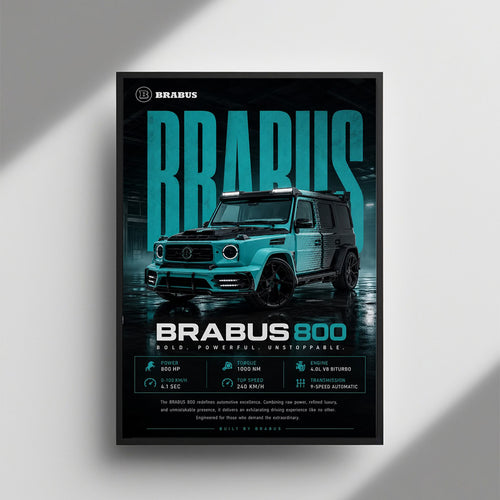 Brabus 800 framed wall art