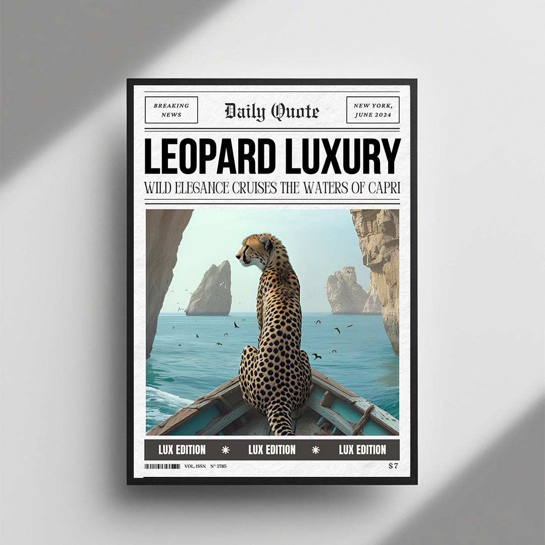 Leopard Luxury Capri framed wall art